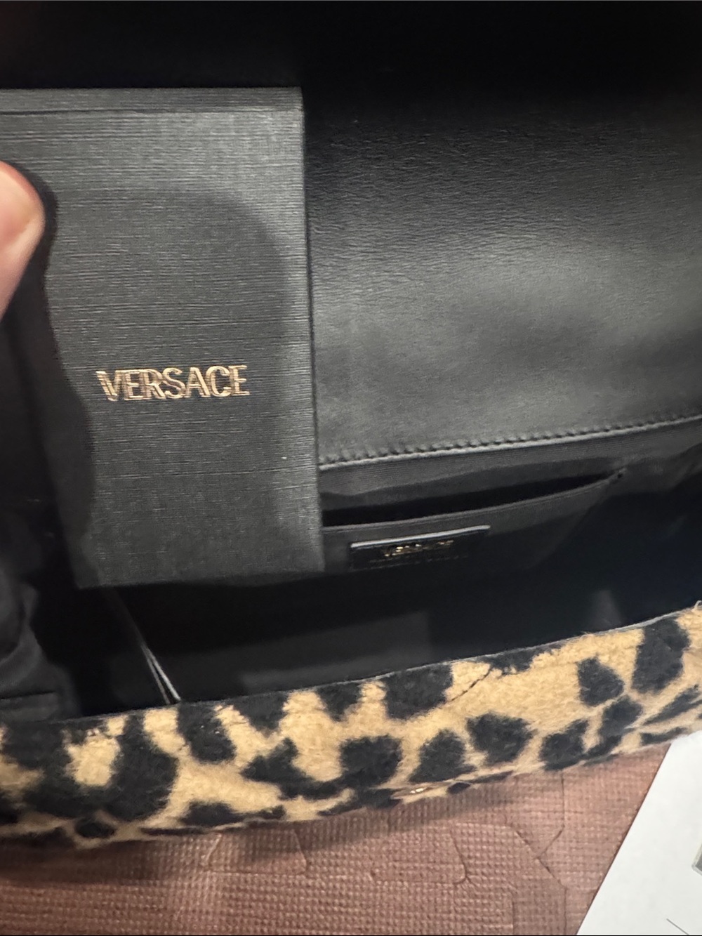 Versace Leopard Print Chain La Medusa Bag - Picture 4 of 4